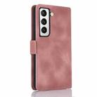 For Samsung Galaxy S21+ 5G Dreamy Butterfly Love Flower Embossed Leather Phone Case(Rose Gold) - 3