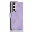 For Samsung Galaxy S21+ 5G Dreamy Butterfly Love Flower Embossed Leather Phone Case(Purple) - 3