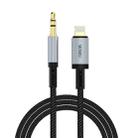 WIWU Wi-C048 Legend Series 8 Pin to 3.5mm Audio Adapter Cable, Length: 1.5m(Black) - 1