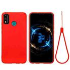 For Huawei Honor 9X Lite Pure Color Liquid Silicone Shockproof Full Coverage Case(Red) - 1