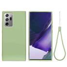 For Samsung Galaxy Note20 Ultra Pure Color Liquid Silicone Shockproof Full Coverage Case(Green) - 1