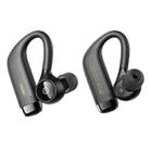 REMAX TWS-13 Bluetooth 5.0 Rear Hanging Style True Wireless Bluetooth Stereo Music Earphone(Black) - 1