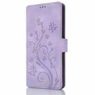 For Samsung Galaxy A34 5G Dreamy Butterfly Love Flower Embossed Leather Phone Case(Purple) - 2