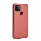 For Google Pixel 4A 5G Carbon Fiber Texture Horizontal Flip TPU + PC + PU Leather Case with Card Slot(Brown) - 2