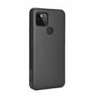 For Google Pixel 4A 5G Carbon Fiber Texture Horizontal Flip TPU + PC + PU Leather Case with Card Slot(Black) - 3