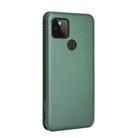 For Google Pixel 4A 5G Carbon Fiber Texture Horizontal Flip TPU + PC + PU Leather Case with Card Slot(Green) - 3