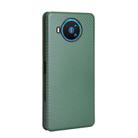 For Nokia 8.3 5G Carbon Fiber Texture Horizontal Flip TPU + PC + PU Leather Case with Card Slot(Green) - 3