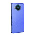 For Nokia 8.3 5G Carbon Fiber Texture Horizontal Flip TPU + PC + PU Leather Case with Card Slot(Blue) - 3