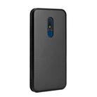 For Nokia C3 Carbon Fiber Texture Horizontal Flip TPU + PC + PU Leather Case with Card Slot(Black) - 3