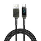 WIWU Wi-C038 TITAN Series 6A USB to Type-C Zinc Alloy Braided Fast Charging Data Cable, Length: 1.2m(Tarnish) - 1