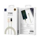 WIWU Wi-C038 TITAN Series 6A USB to Type-C Zinc Alloy Braided Fast Charging Data Cable, Length: 1.2m(Titanium) - 3