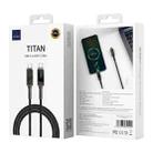 WIWU Wi-C038 TITAN Series 100W Type-C to Type-C Zinc Alloy Braided Fast Charging Data Cable, Length: 1.2m(Tarnish) - 3