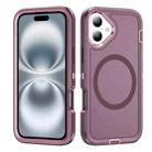 For iPhone 16 Plus Life Waterproof Rugged MagSafe Magnetic Phone Case(Purple+Pink) - 1