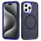 For iPhone 15 Pro Max Life Waterproof Rugged MagSafe Magnetic Phone Case(Dark Blue+Royal Blue) - 1