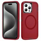 For iPhone 15 Pro Life Waterproof Rugged MagSafe Magnetic Phone Case(Red) - 1