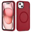 For iPhone 14 Plus / 15 Plus Life Waterproof Rugged MagSafe Magnetic Phone Case(Red) - 1