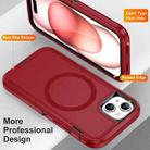 For iPhone 14 Plus / 15 Plus Life Waterproof Rugged MagSafe Magnetic Phone Case(Red) - 3