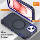 For iPhone 14 Plus / 15 Plus Life Waterproof Rugged MagSafe Magnetic Phone Case(Dark Blue+Royal Blue) - 3