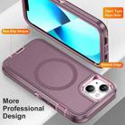 For iPhone 13 / 14 Life Waterproof Rugged MagSafe Magnetic Phone Case(Purple+Pink) - 3