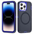 For iPhone 14 Pro Life Waterproof Rugged MagSafe Magnetic Phone Case(Dark Blue+Royal Blue) - 1