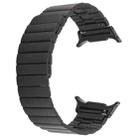 For Samsung Galaxy Watch Ultra 47mm Bamboo Stainless Steel Magnetic Watch Band(Black) - 2