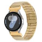 For Samsung Galaxy Watch 7 / 6 / 5 / 4 Bamboo Magnetic Quick Release Metal Watch Band(Gold) - 1