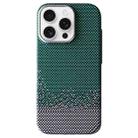 For iPhone 16 Pro Max Metal Lens Protection Frame MagSafe PC Phone Case(Sand Green) - 1