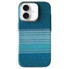 For iPhone 16 Metal Lens Protection Frame MagSafe PC Phone Case(Moon Green) - 1