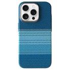 For iPhone 15 Pro Max Metal Lens Protection Frame MagSafe PC Phone Case(Moon Blue) - 1