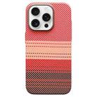 For iPhone 13 Pro Max Metal Lens Protection Frame MagSafe PC Phone Case(Sunset Orange) - 1