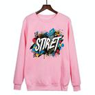 Alphabet Printed Casual Loose Round Neck Sweatshirt Print On Your Demand, Size:XXXL(Pink) - 1