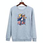 Boy Printed Casual Loose Round Neck Sweatshirt Print On Your Demand, Size:S(Grey) - 1