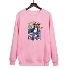 Boy Printed Casual Loose Round Neck Sweatshirt Print On Your Demand, Size:XL(Pink) - 1