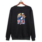 Boy Printed Casual Loose Round Neck Sweatshirt Print On Your Demand, Size:XXXL(Black) - 1
