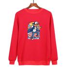 Boy Printed Casual Loose Round Neck Sweatshirt Print On Your Demand, Size:XXXL(Red) - 1