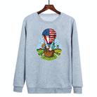 Balloon Printed Casual Loose Round Neck Sweatshirt Print On Your Demand, Size:XXL(Grey) - 1