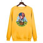 Balloon Printed Casual Loose Round Neck Sweatshirt Print On Your Demand, Size:XXXL(Yellow) - 1