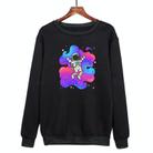 Astronaut Printed Casual Loose Round Neck Sweatshirt Print On Your Demand, Size:M(Black) - 1
