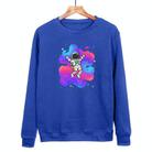 Astronaut Printed Casual Loose Round Neck Sweatshirt Print On Your Demand, Size:M(Blue) - 1