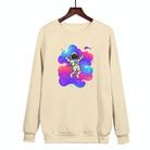Astronaut Printed Casual Loose Round Neck Sweatshirt Print On Your Demand, Size:XXL(Khaki) - 1