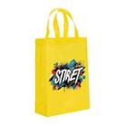 Alphabet Printed Non-woven Fabric Bag Print On Your Demand, Size:35x25x10cm(Yellow) - 1