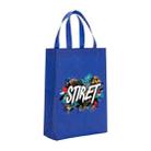 Alphabet Printed Non-woven Fabric Bag Print On Your Demand, Size:38x30x10cm(Royal Blue) - 1