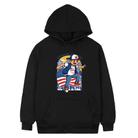 Boy Printed Fleece Hooded Sweatshirt Print On Your Demand, Size:XS(Black) - 1