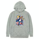 Boy Printed Fleece Hooded Sweatshirt Print On Your Demand, Size:XS(Grey) - 1