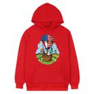 Balloon Printed Fleece Hooded Sweatshirt Print On Your Demand, Size:L(Red) - 1