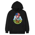 Balloon Printed Fleece Hooded Sweatshirt Print On Your Demand, Size:XL(Black) - 1