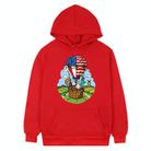 Balloon Printed Fleece Hooded Sweatshirt Print On Your Demand, Size:XXL(Red) - 1