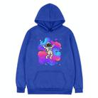 Astronaut Printed Fleece Hooded Sweatshirt Print On Your Demand, Size:XS(Blue) - 1