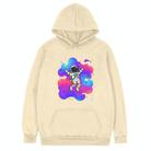 Astronaut Printed Fleece Hooded Sweatshirt Print On Your Demand, Size:L(Khaki) - 1