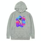 Astronaut Printed Fleece Hooded Sweatshirt Print On Your Demand, Size:XL(Grey) - 1